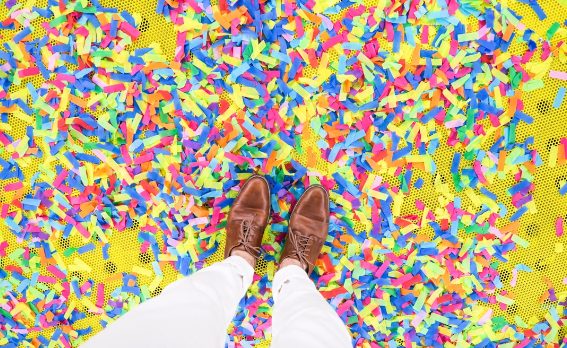 Pluie de confettis